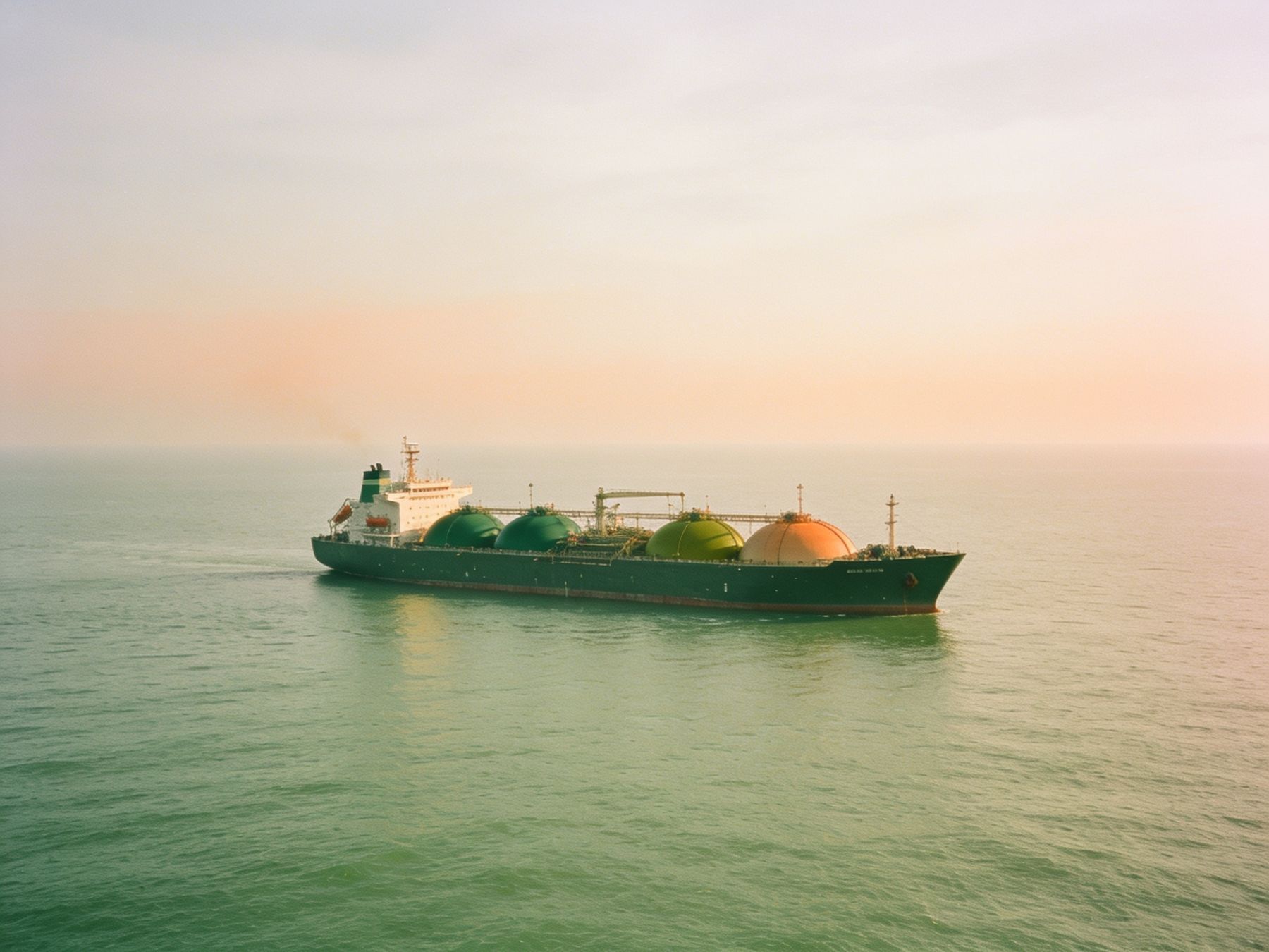 Chemical tanker at sea